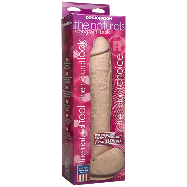 12 Inch Natural Dong with Balls