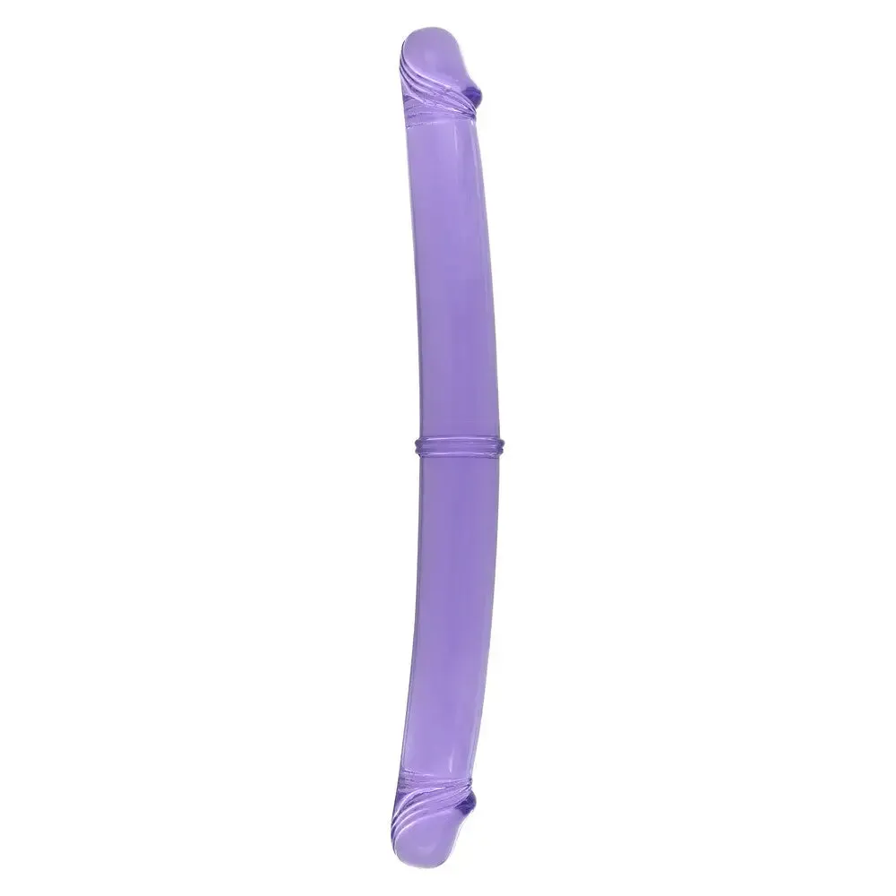 12-inch Seven Creations Soft Jelly Purple Double Dildo