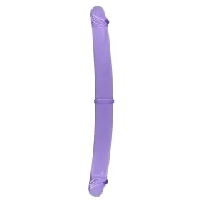 12-inch Seven Creations Soft Jelly Purple Double Dildo