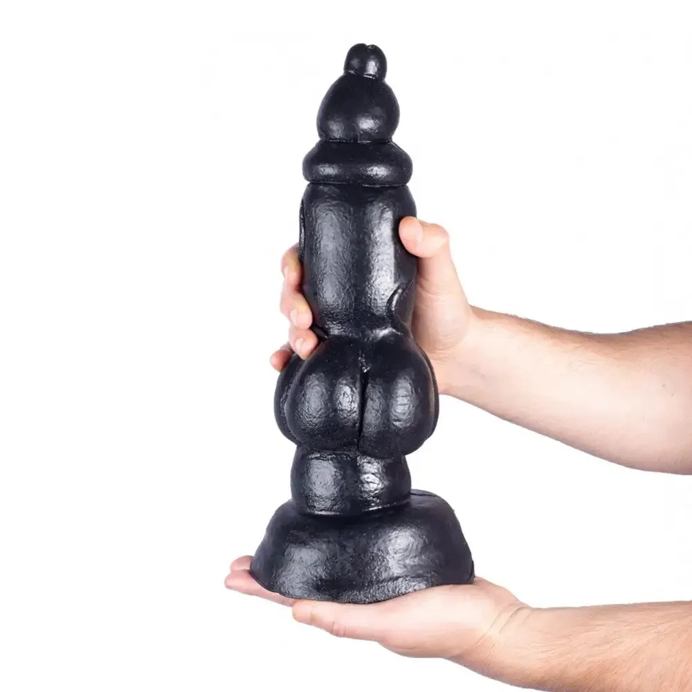 13-inch Black Massive Realistic Dildo with Suction Cup