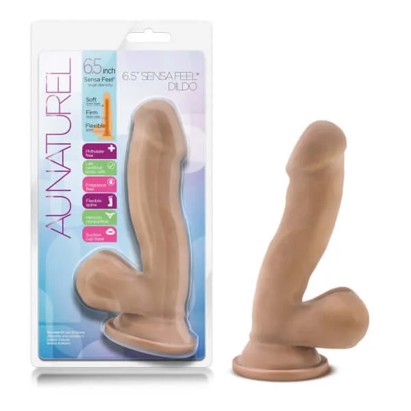 Au Naturel 6.5 inches Sensa Feel Dildo: Experience Lifelike Pleasure