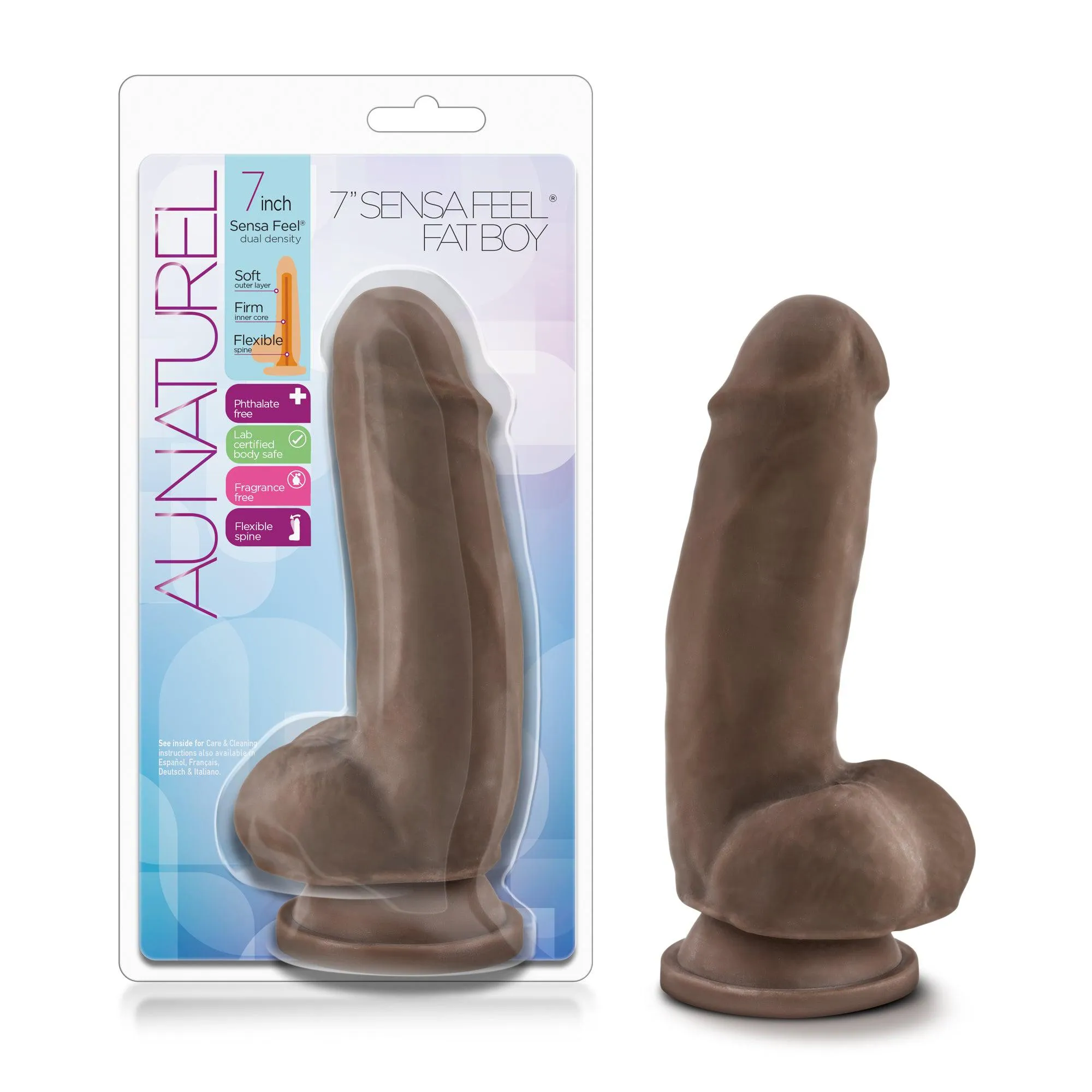 Au Naturel 7" Sensa Feel Fat Boy - Chocolate