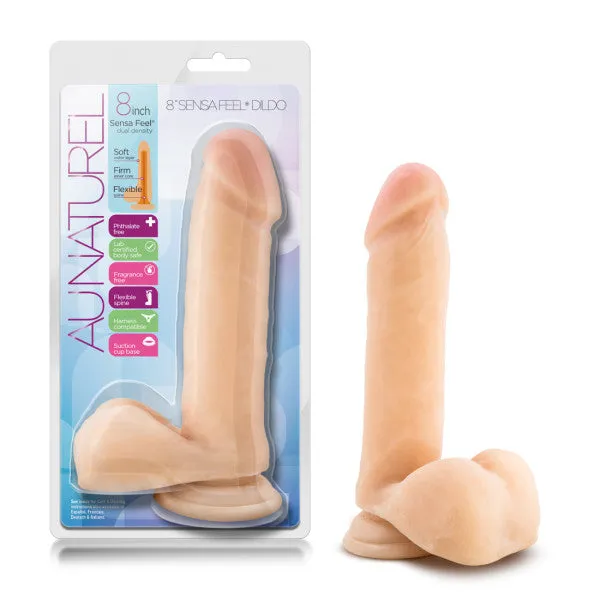 Au Naturel 8 Sensa Feel Dildo Beige "