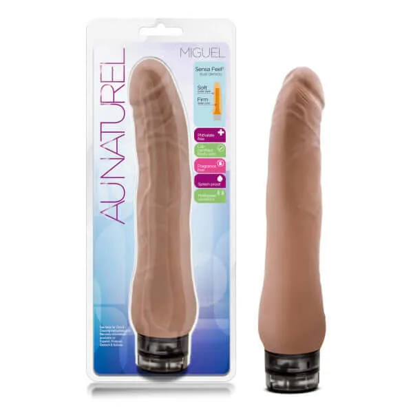 AU Naturel Miguel - Realistic Vibrator from the Latin Collection with Sensa Feel