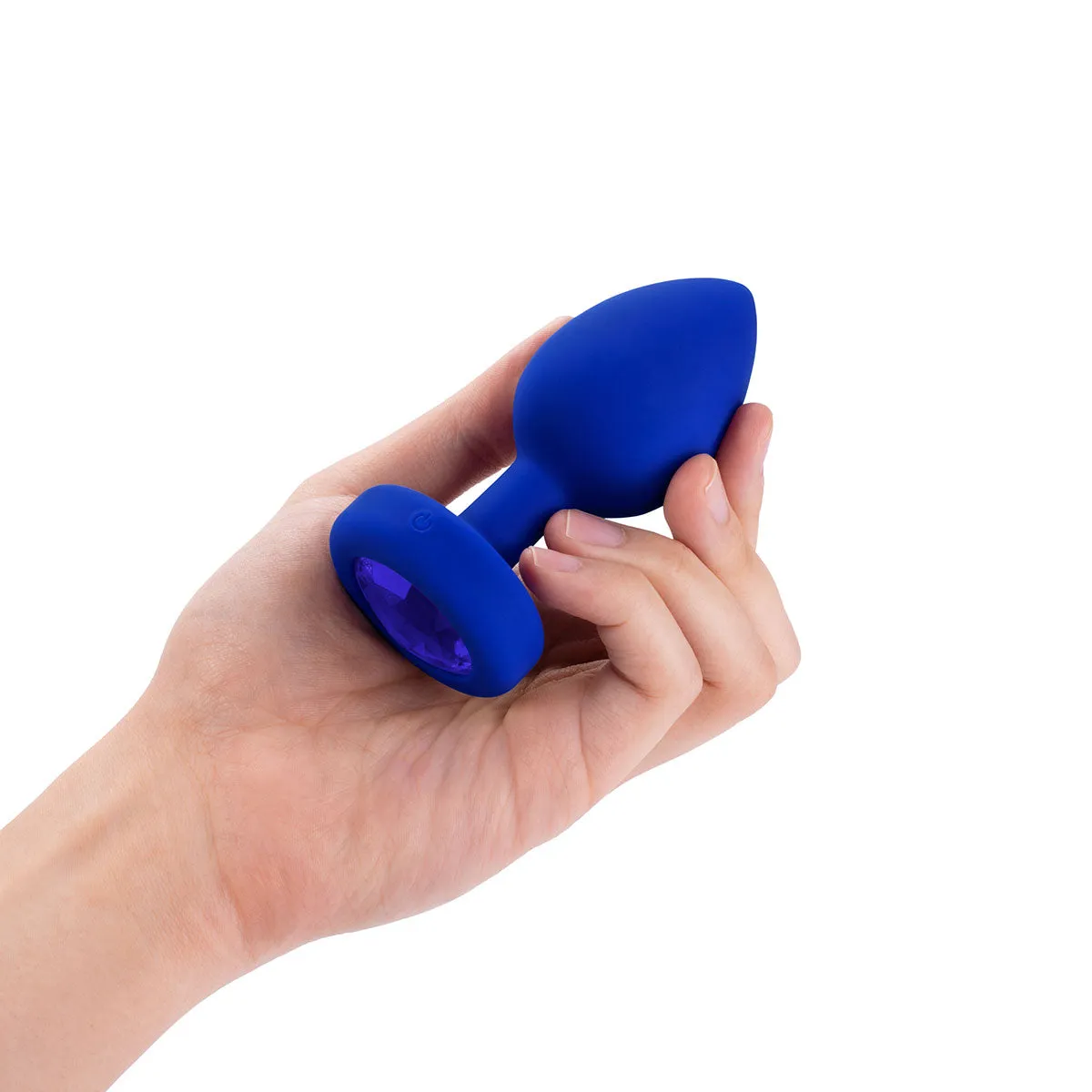 B-Vibe Vibrating Jewel Plug L/XL - Blue Sapphire