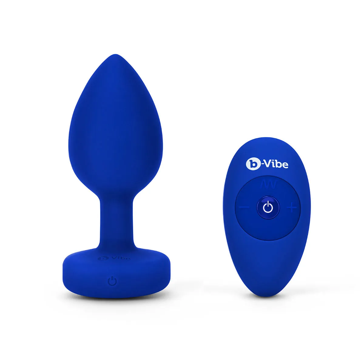 B-Vibe Vibrating Jewel Plug L/XL - Blue Sapphire