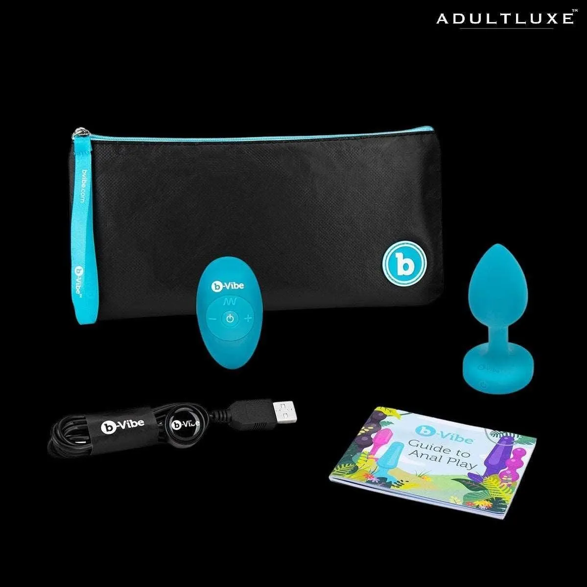 B-Vibe Vibrating Jewel Plug with Remote