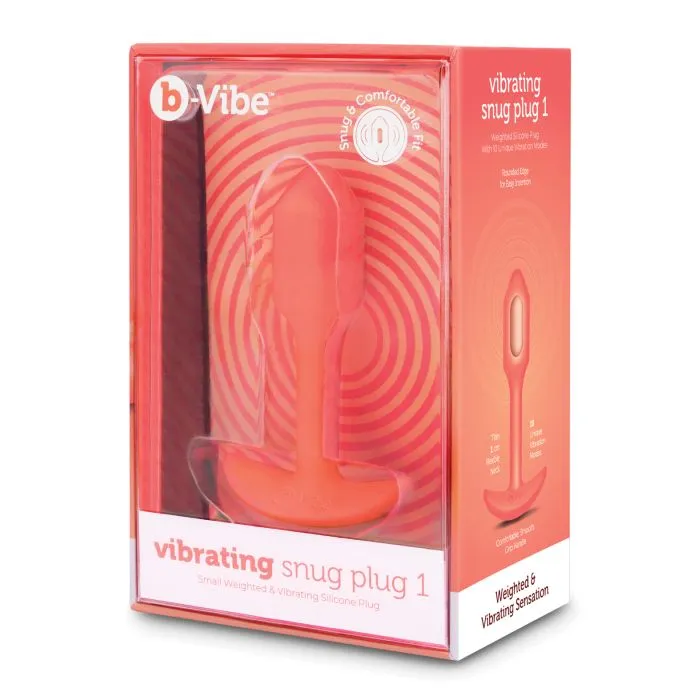 b-Vibe Vibrating Snug Plug 1 (S) - Orange