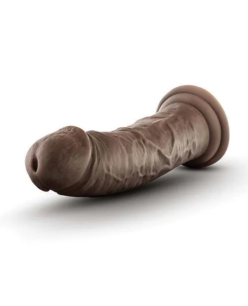 Blush Dr. Skin Plus 8" Posable Dildo - Chocolate