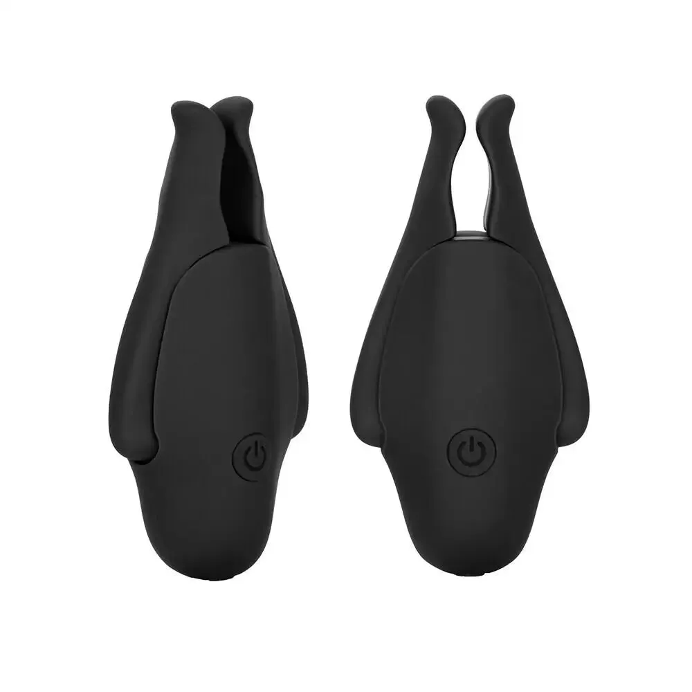 Colt Black Rechargeable Nipplettes Vibrating Nipple Clamps