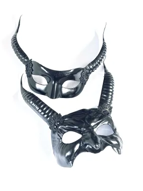 Devil Horn Masks - Black