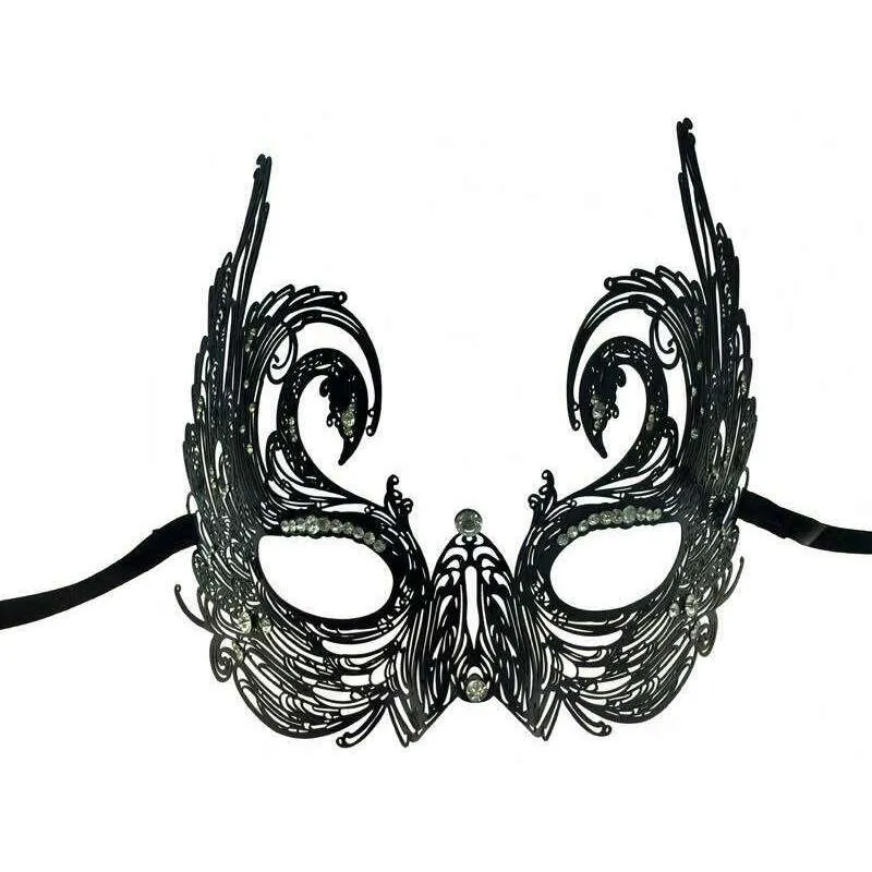 Diamond Swan Venetian Mask