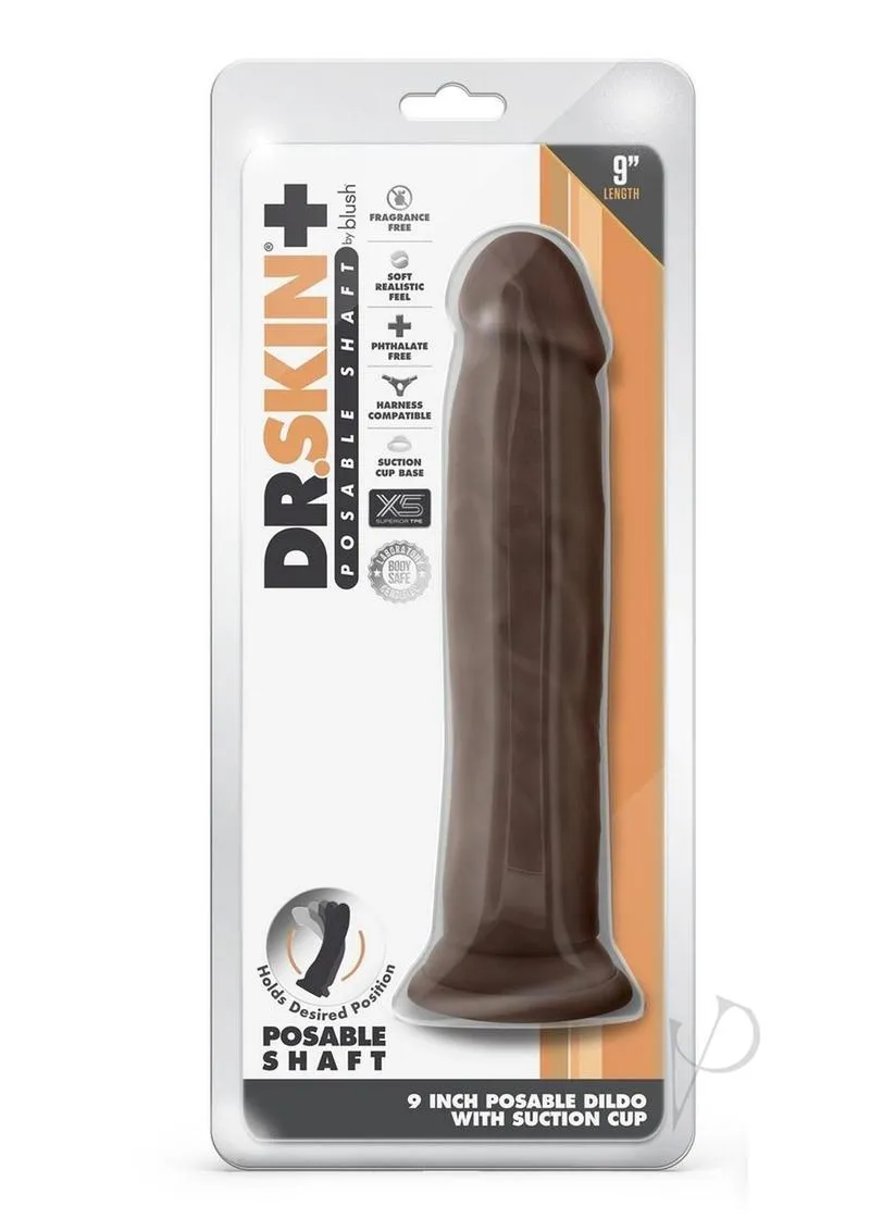 Dr Skin Plus Thick Pose Dildo 9 Chocola