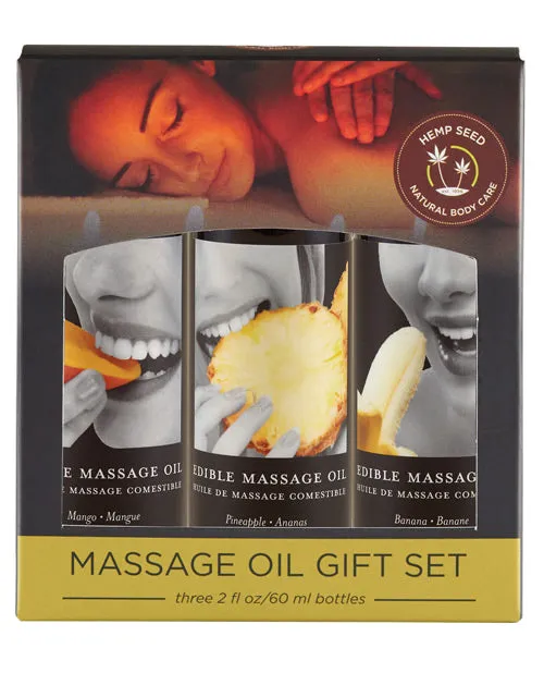 Earthly Body Edible Massage Oil Gift Set - 2 Oz