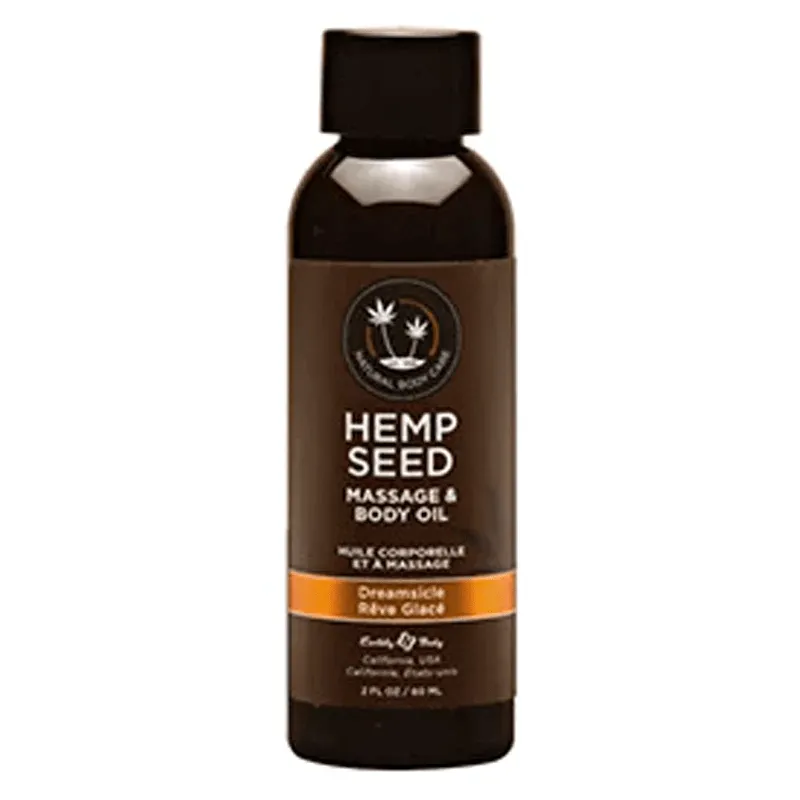 Earthly Body Hemp Seed Massage Oil Dreamsicle