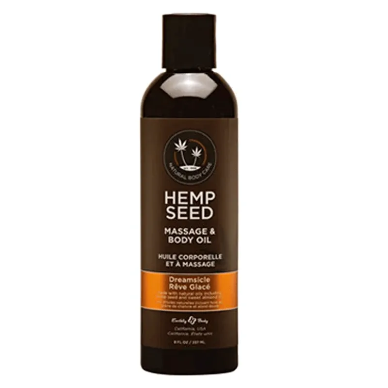 Earthly Body Hemp Seed Massage Oil Dreamsicle