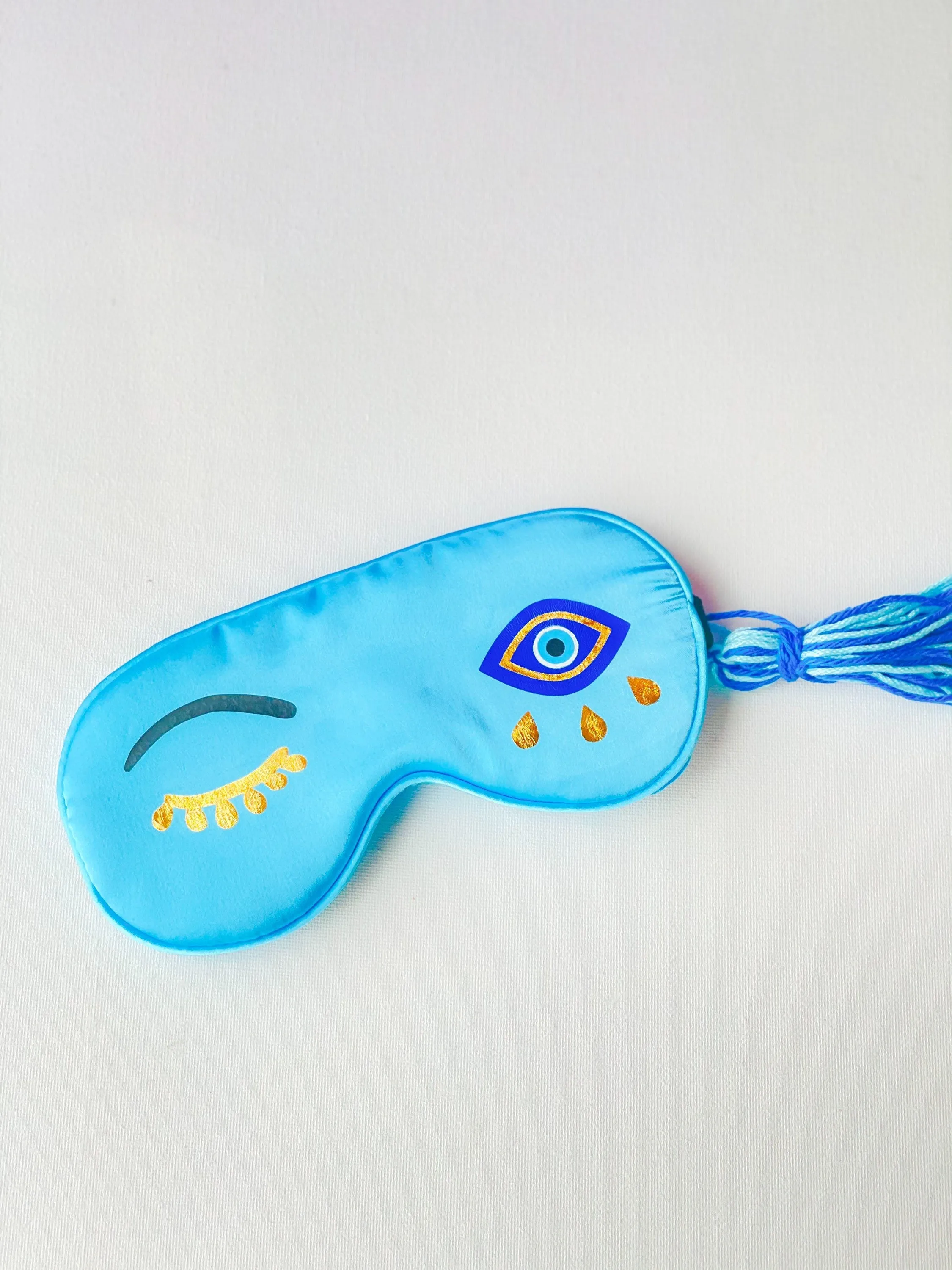 Evil Eye Design Satin Sleep Mask Amida By Zaa