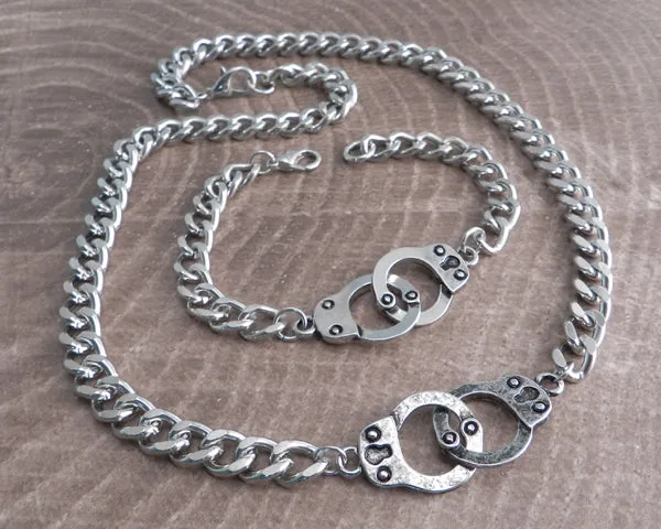 Handcuff Necklace Mini Cuffs