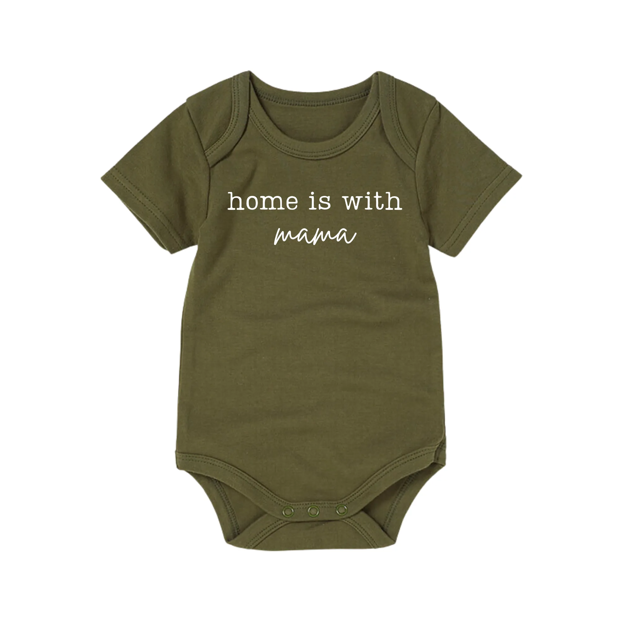 Home is with Mama Organic Bodysuit