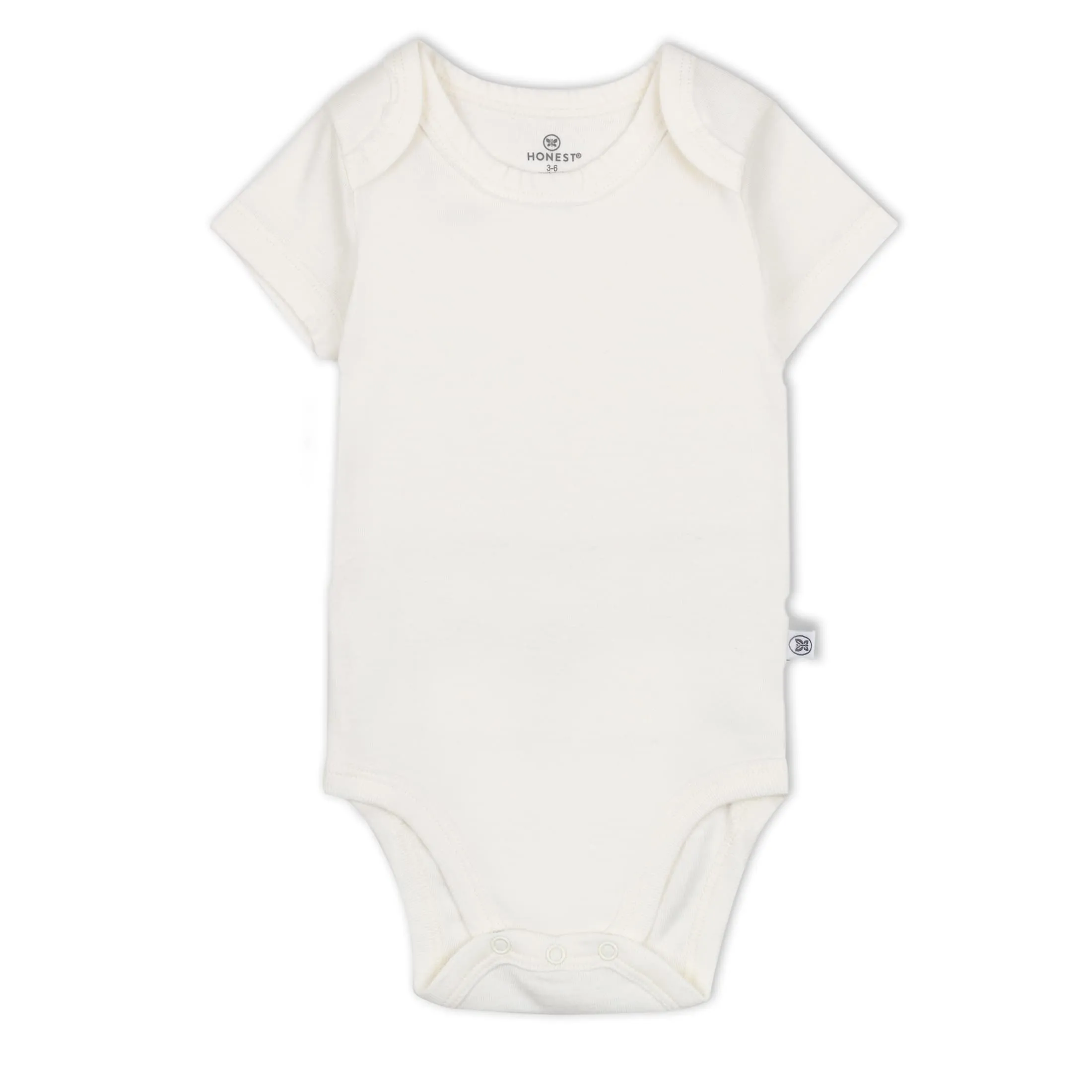 HonestBaby: Organic Cotton Short-Sleeve Baby Bodysuits - 100% GOTS Certified (Pack of 5)