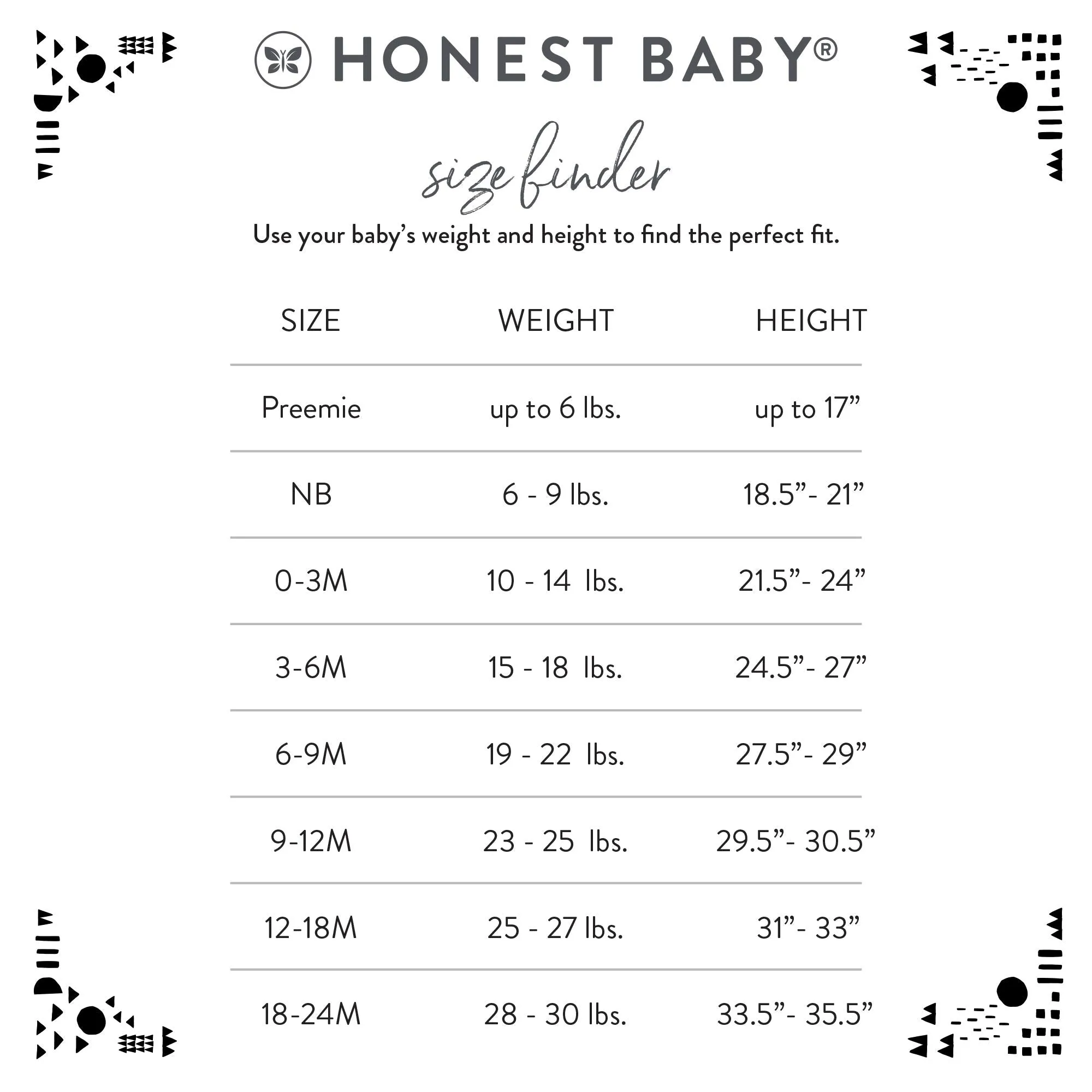 HonestBaby: Organic Cotton Short-Sleeve Baby Bodysuits - 100% GOTS Certified (Pack of 5)