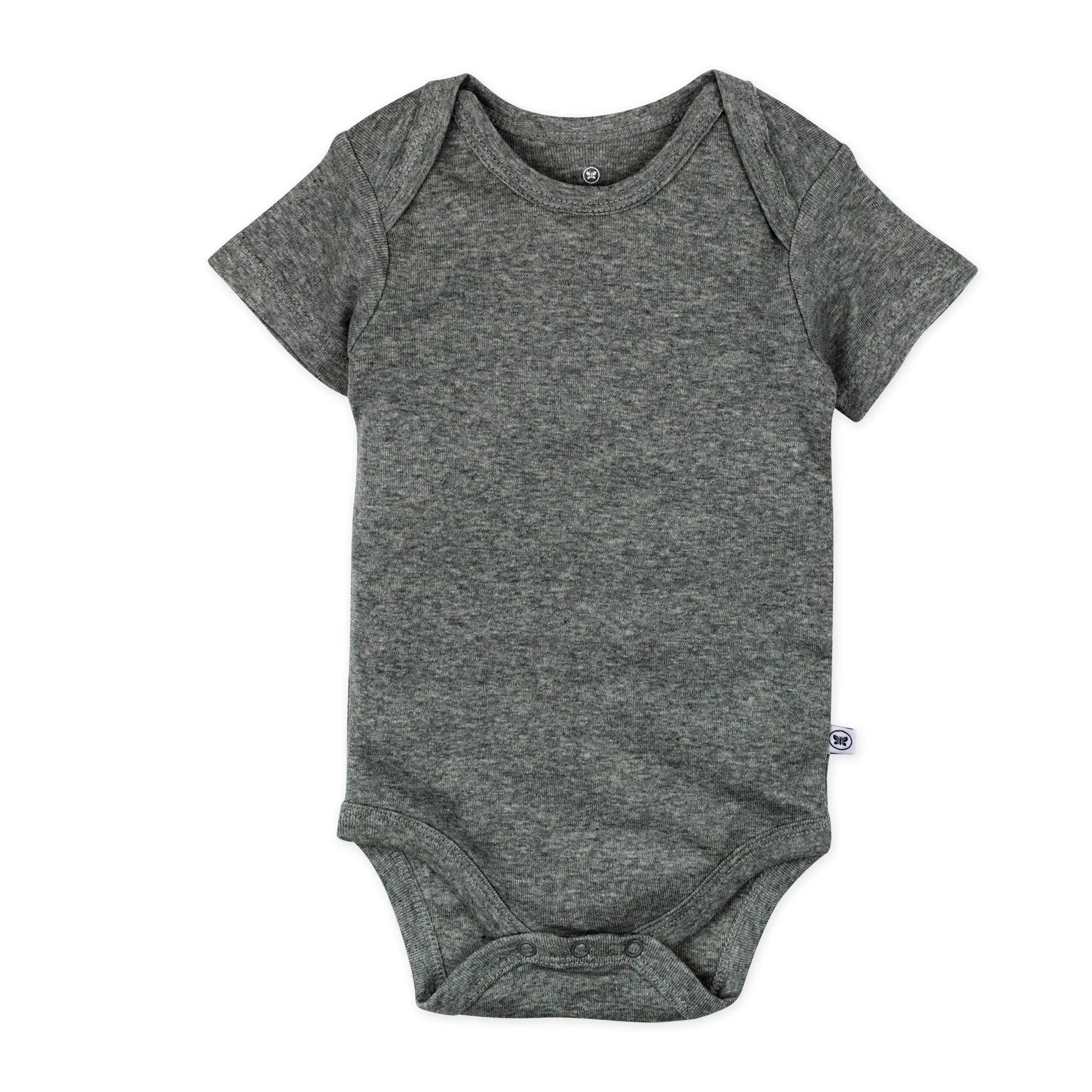 HonestBaby: Organic Cotton Short-Sleeve Baby Bodysuits - 100% GOTS Certified (Pack of 5)