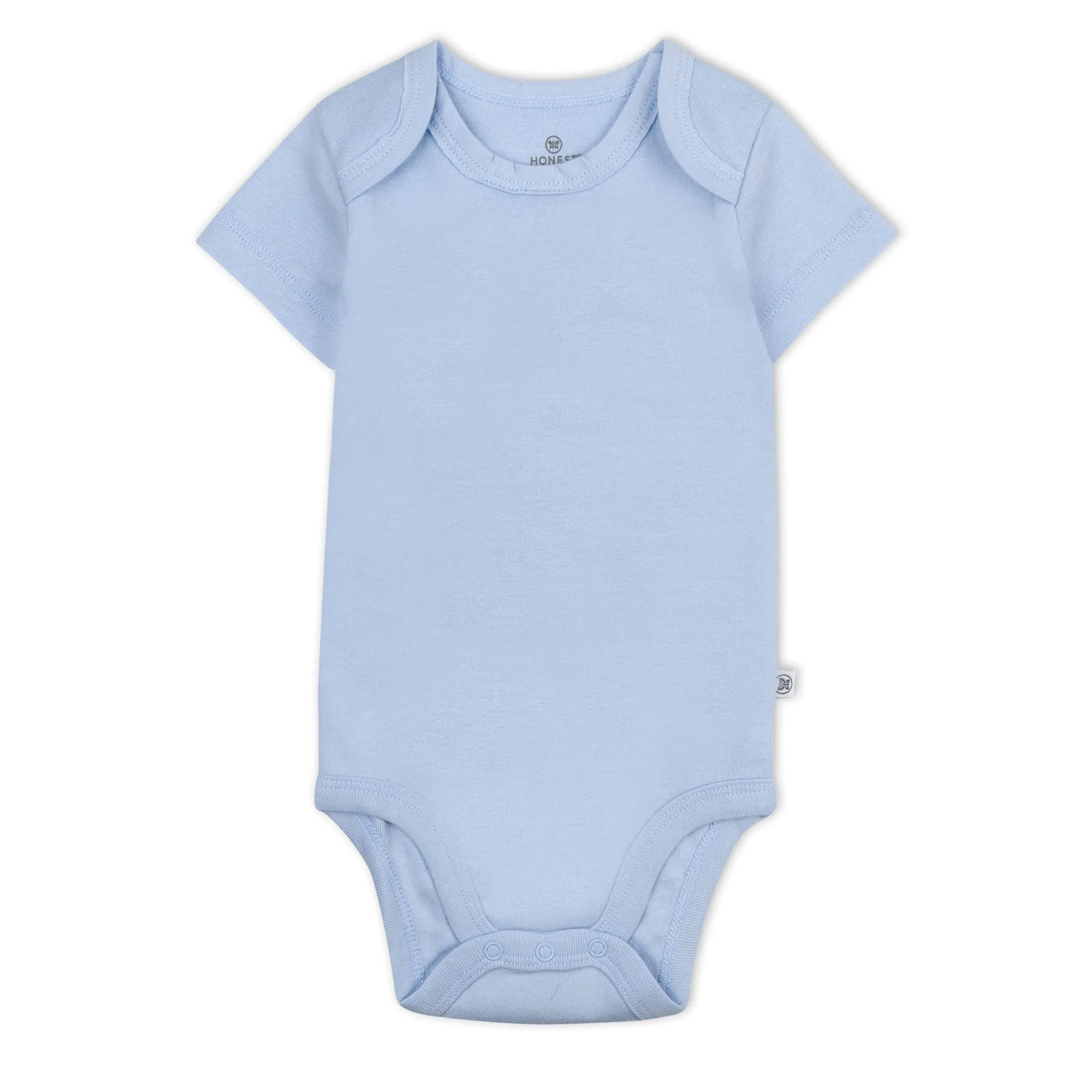 HonestBaby: Organic Cotton Short-Sleeve Baby Bodysuits - 100% GOTS Certified (Pack of 5)