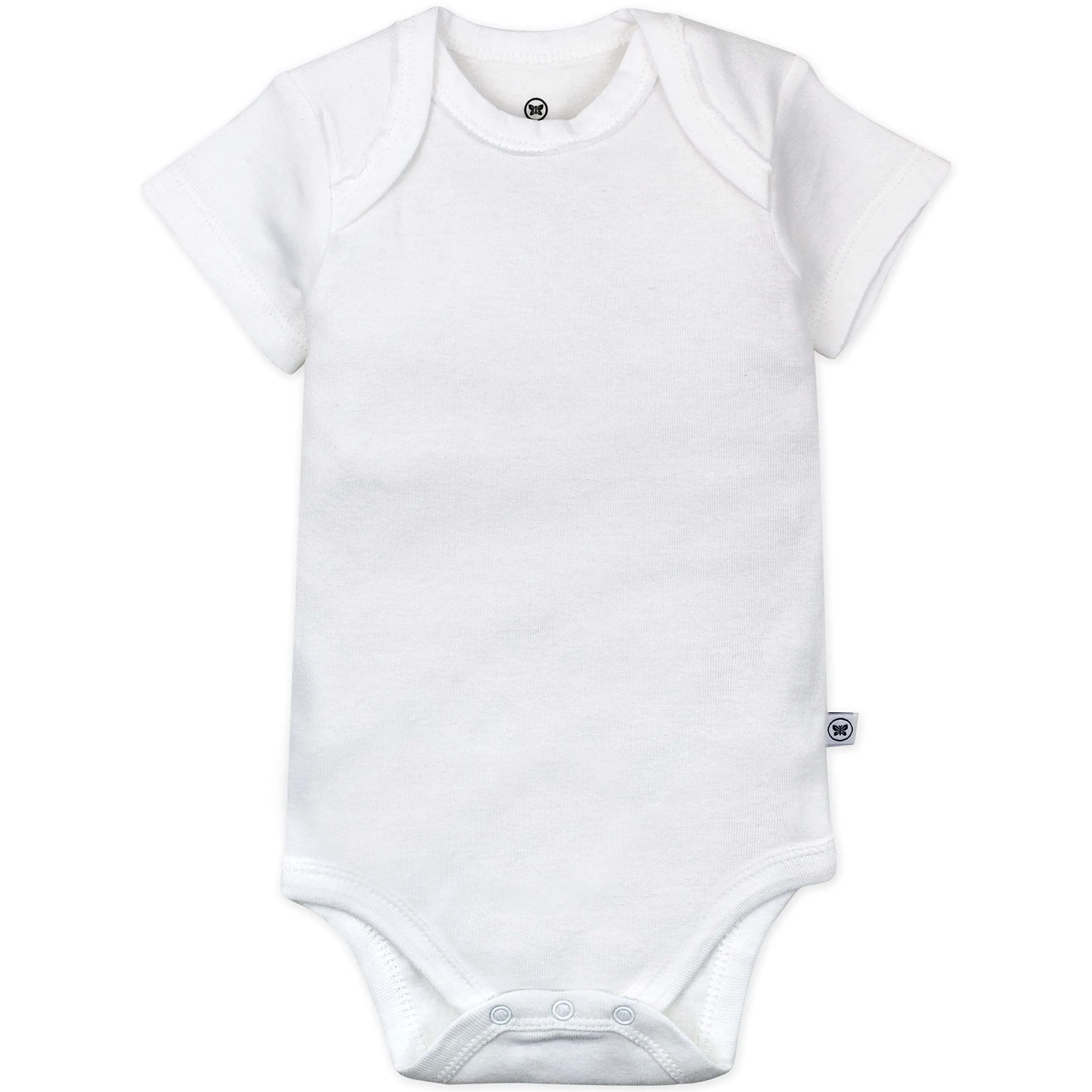 HonestBaby: Organic Cotton Short-Sleeve Baby Bodysuits - 100% GOTS Certified (Pack of 5)