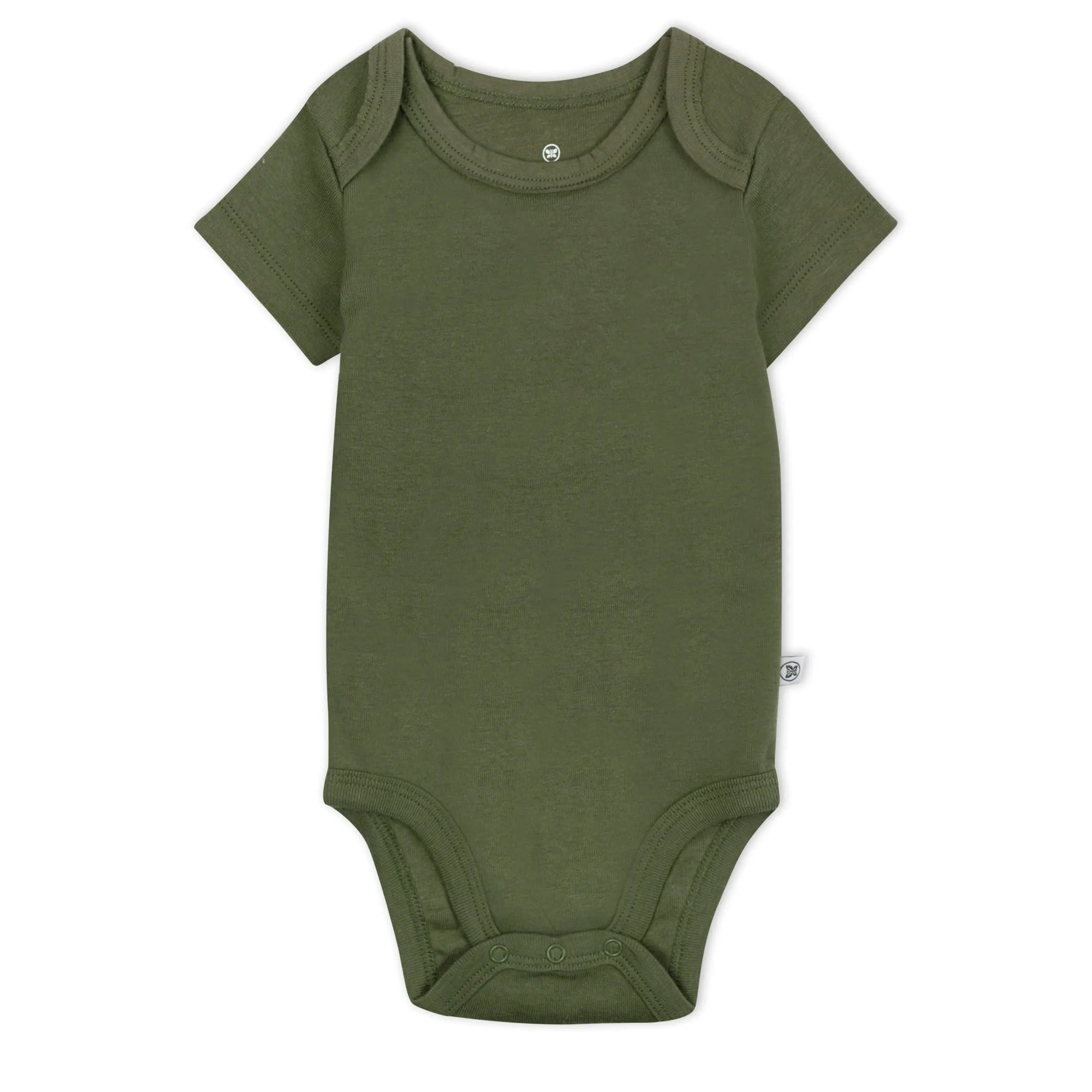 HonestBaby: Organic Cotton Short-Sleeve Baby Bodysuits - 100% GOTS Certified (Pack of 5)