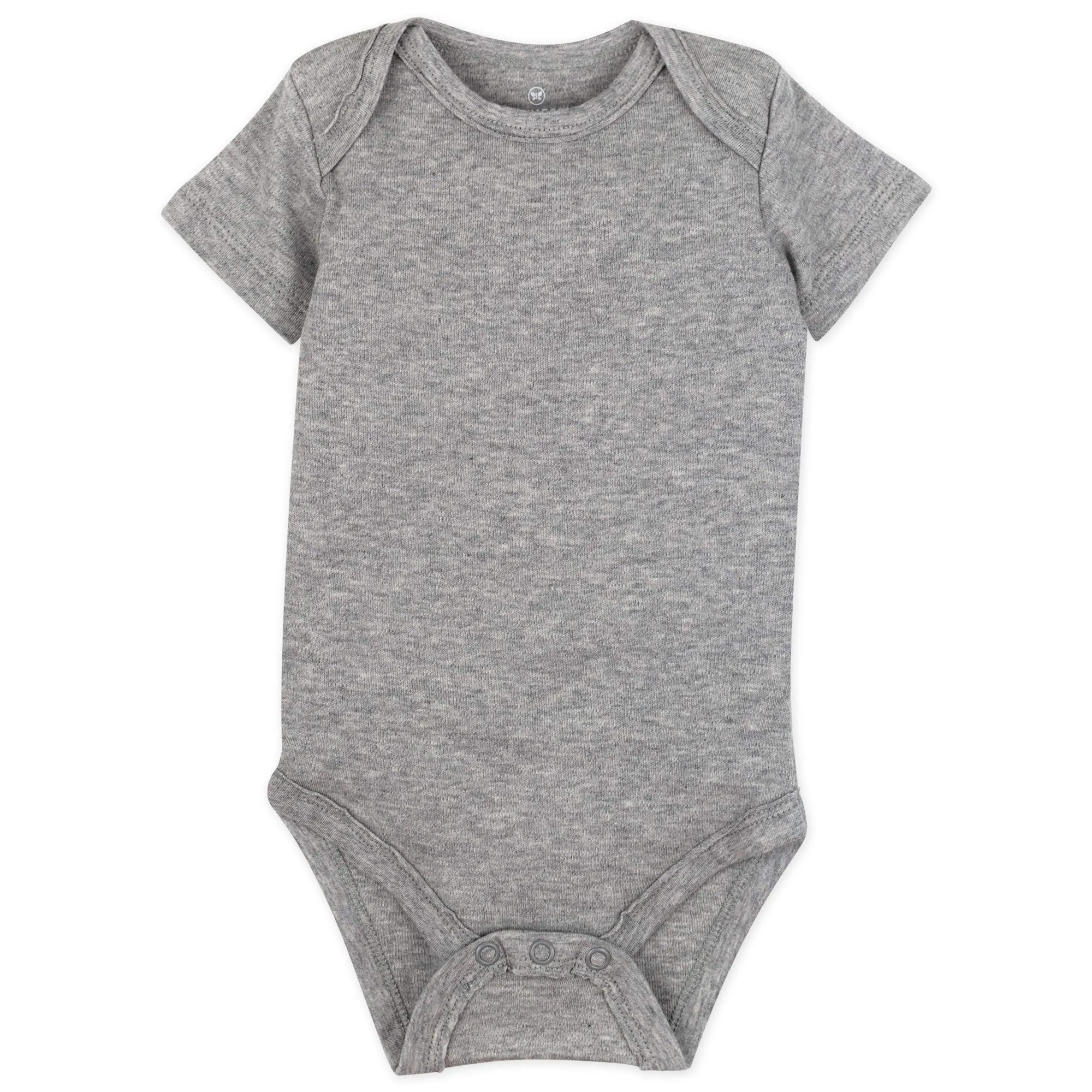 HonestBaby: Organic Cotton Short-Sleeve Baby Bodysuits - 100% GOTS Certified (Pack of 5)