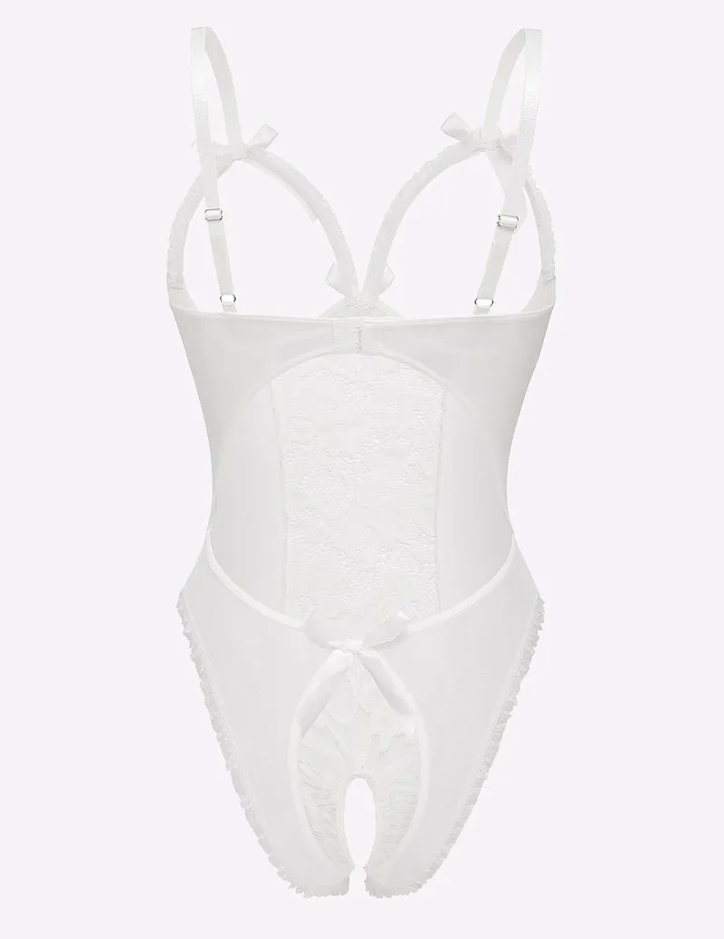 Lace Cut-out Cup Bodysuit