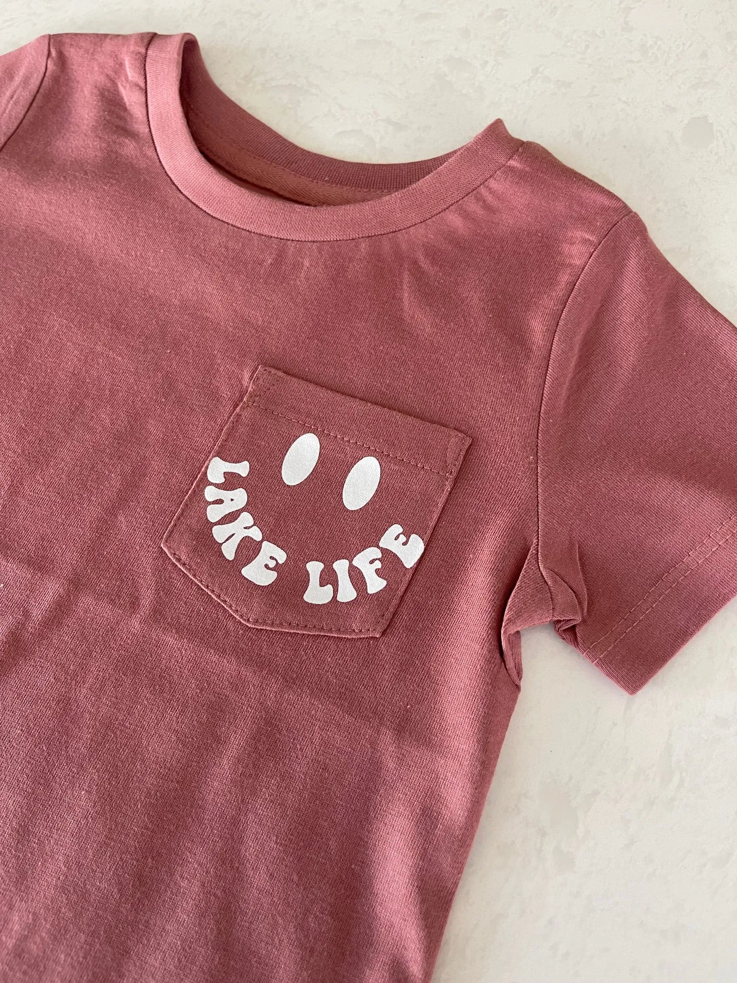 Life Is Better at the Lake Organic Toddler Pocket Tee