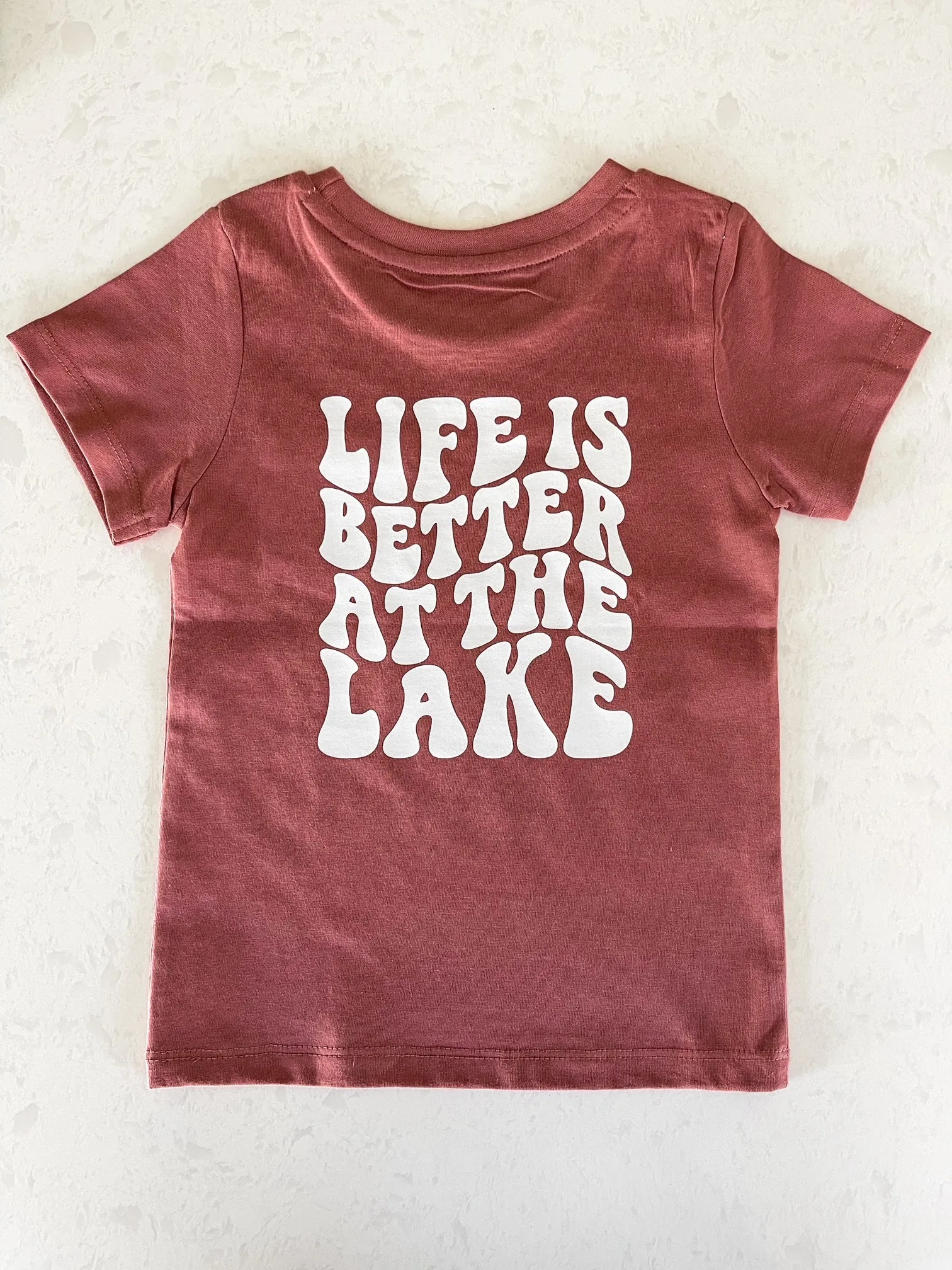 Life Is Better at the Lake Organic Toddler Pocket Tee