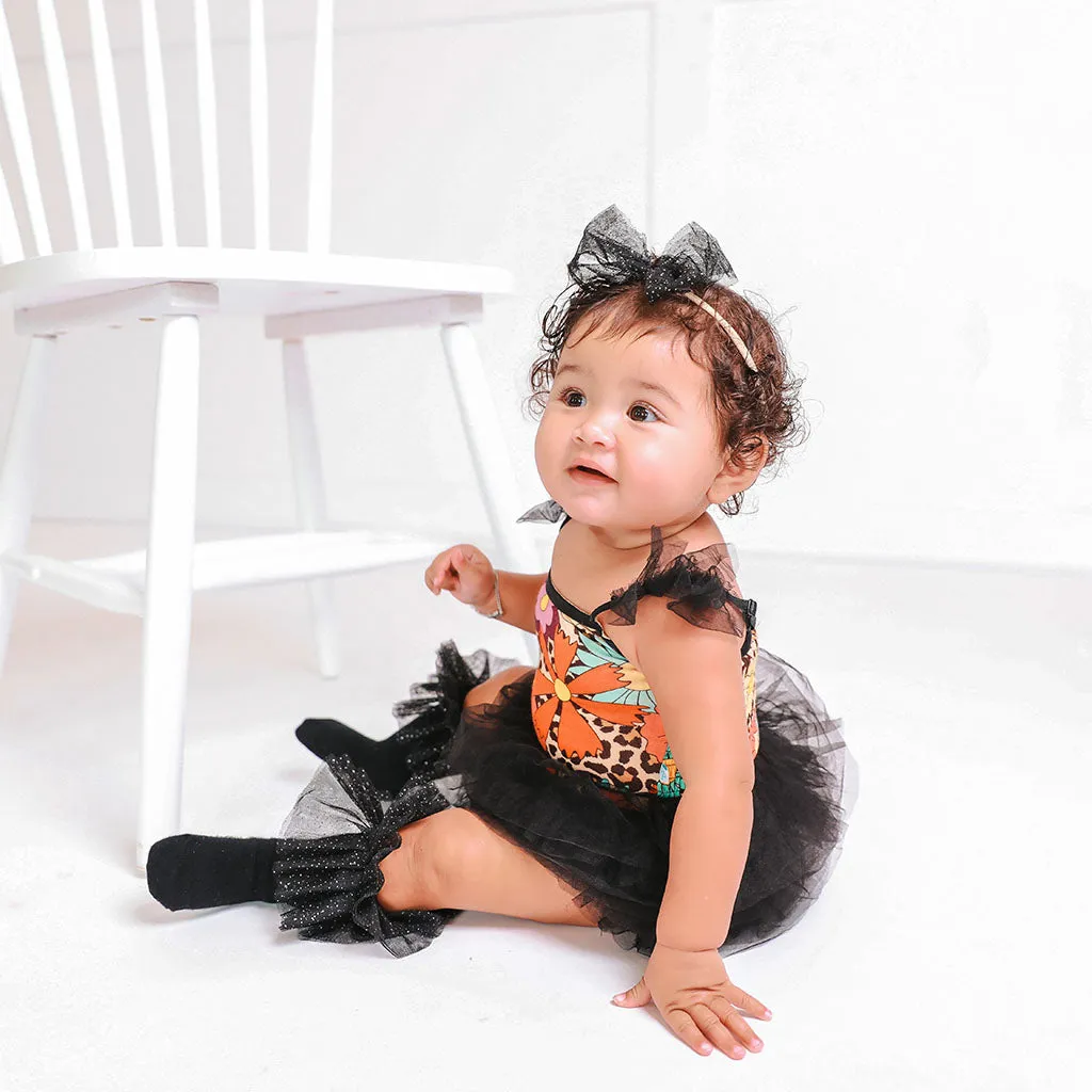 Moonbeam Tulle Smocked Bodysuit Dress