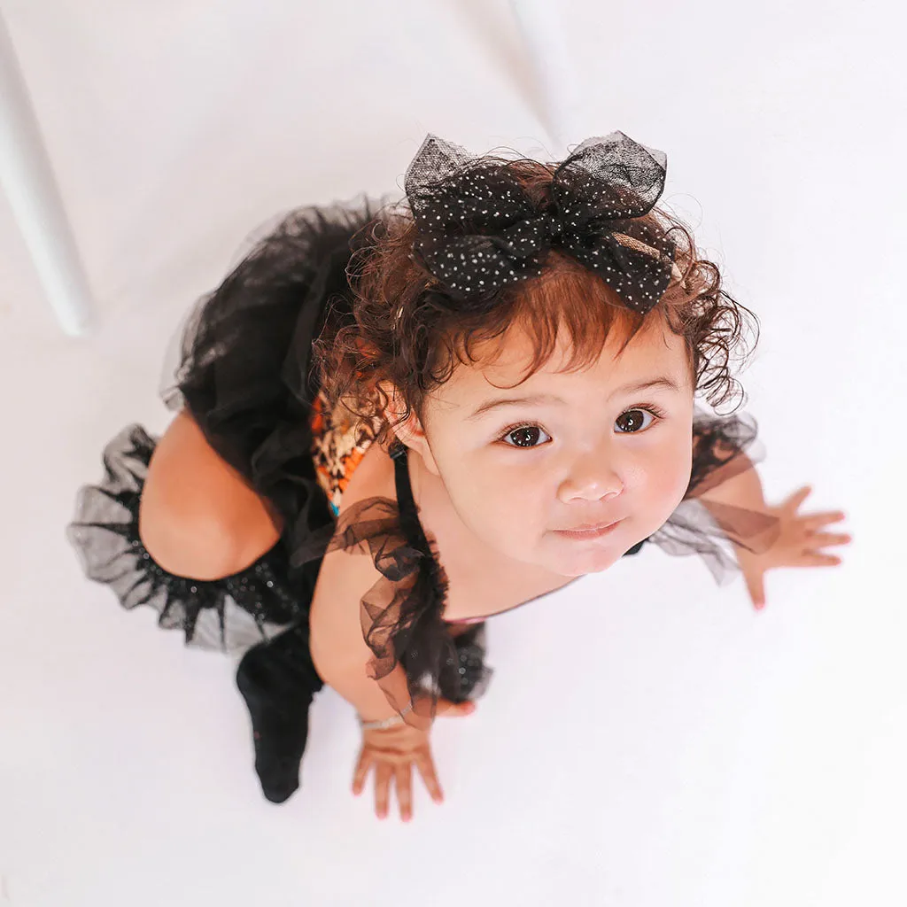 Moonbeam Tulle Smocked Bodysuit Dress