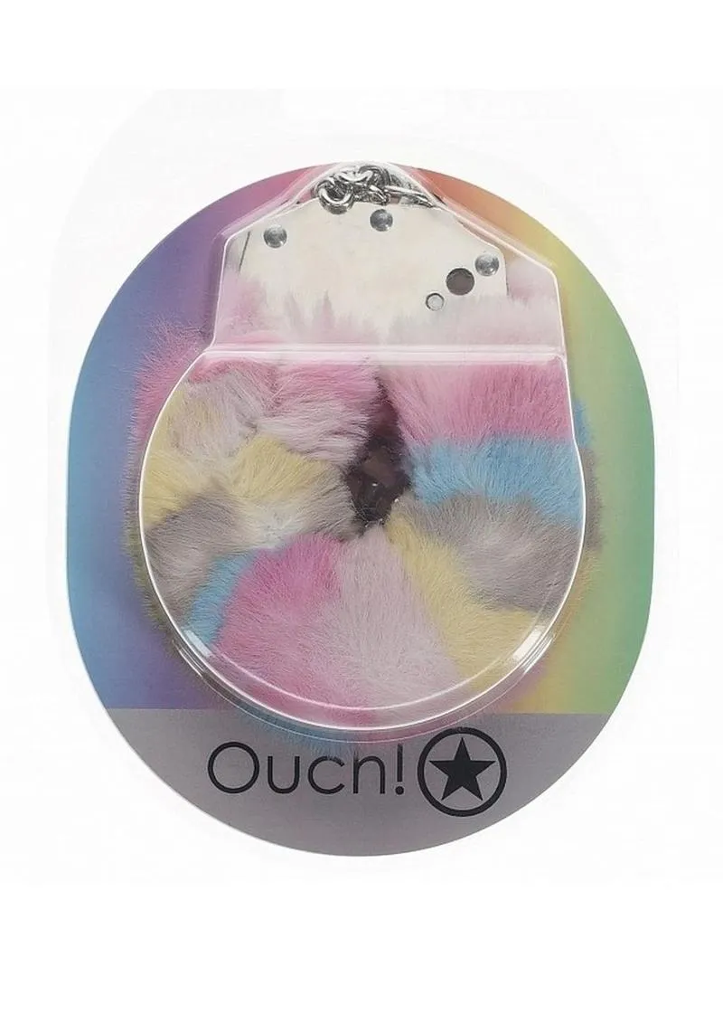 Ouch! Heavy-Duty Fluffy Handcuffs - Multicolor 2