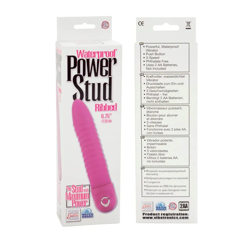 Power Stud Ribbed WP Pink