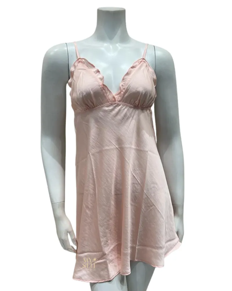 Q81326 Blush Miraj Silky Woven Chemise