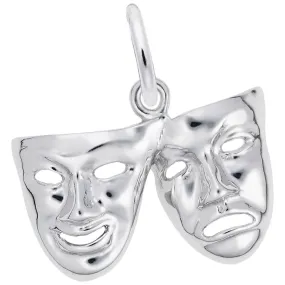 Rembrandt Charms Comedy & Tragedy Masks Charm