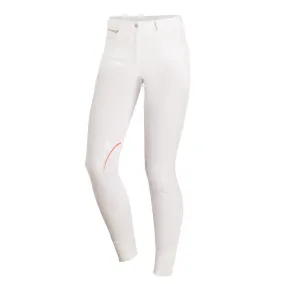 Schockemohle Libra Grip Ladies' Knee Grip, Mid Rise Breeches, White