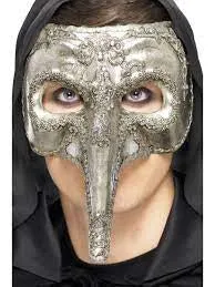 Silver Venetian Masquerade Mask