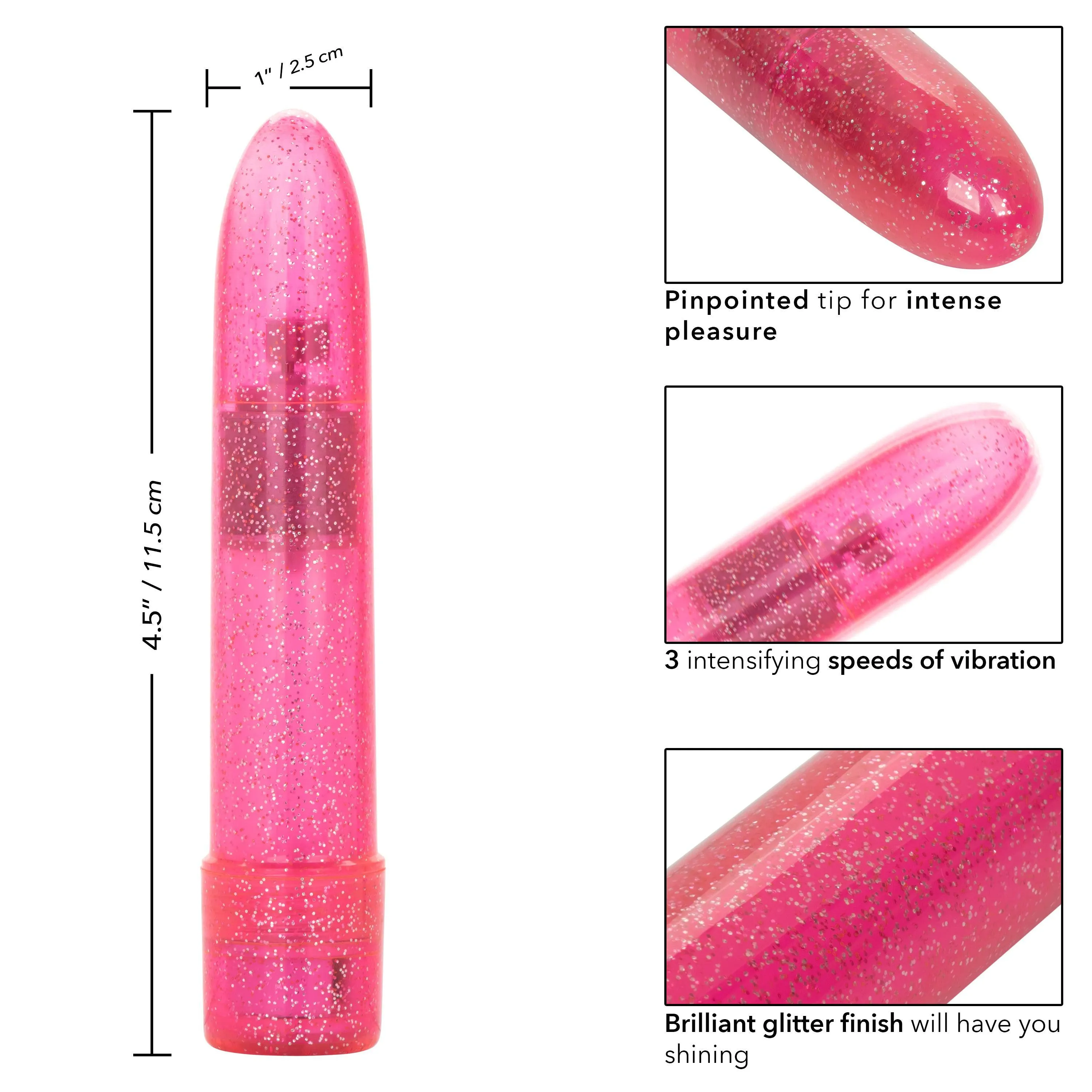 Sparkle Mini Vibe - Pink - 4.5 inch