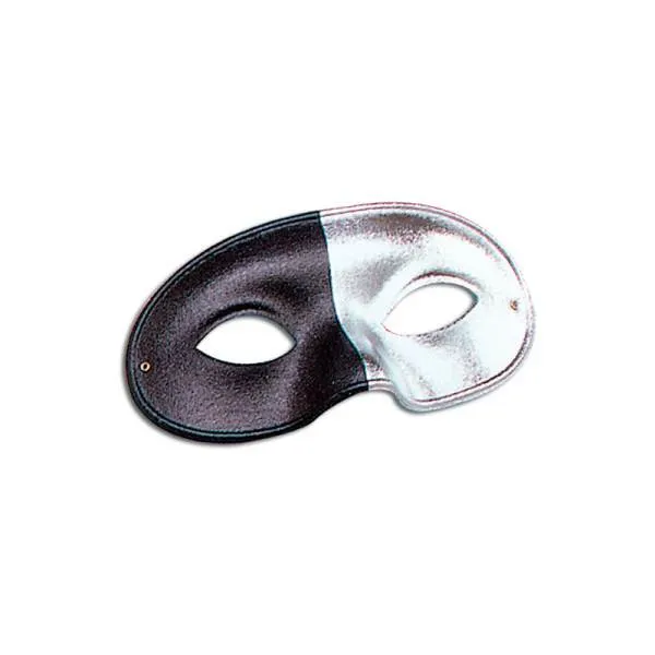 Two Tone Black and Silver Eye Mask Masquerade Accessory