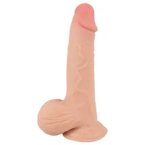 You2toys Rubber Flesh Pink Realistic Dildo with Suction Cup and Balls